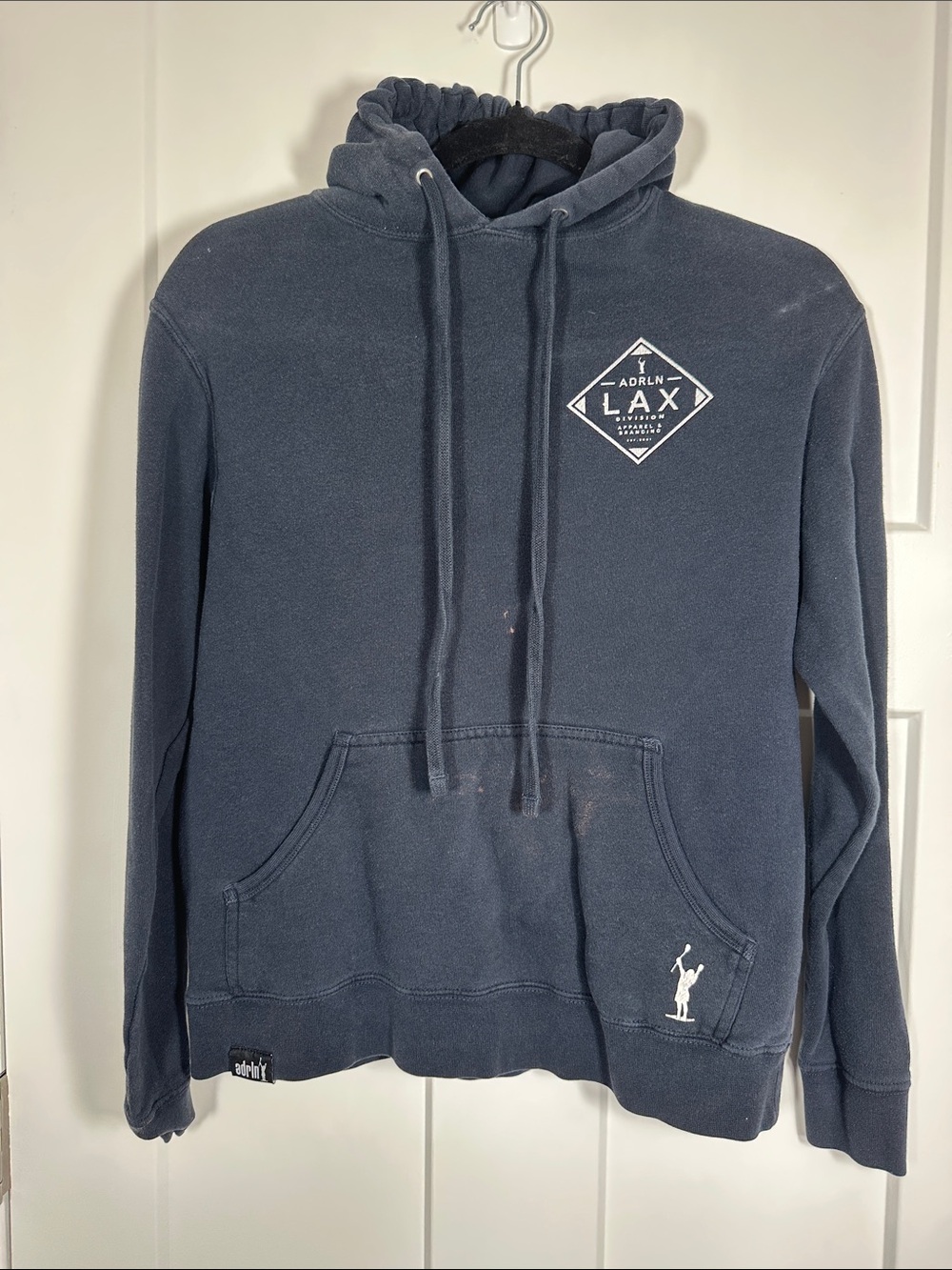 LAX Logo Navy Pullover Hoodie